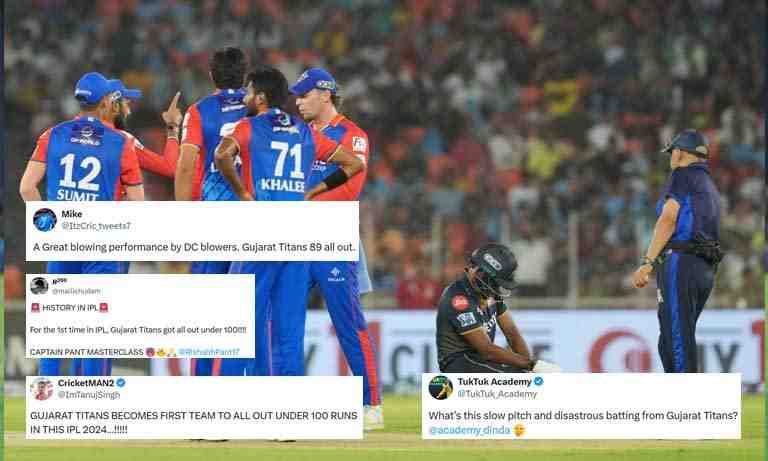 IPL 2024: Netizens harshly troll GT batting collapse against DC - Cricket Winner