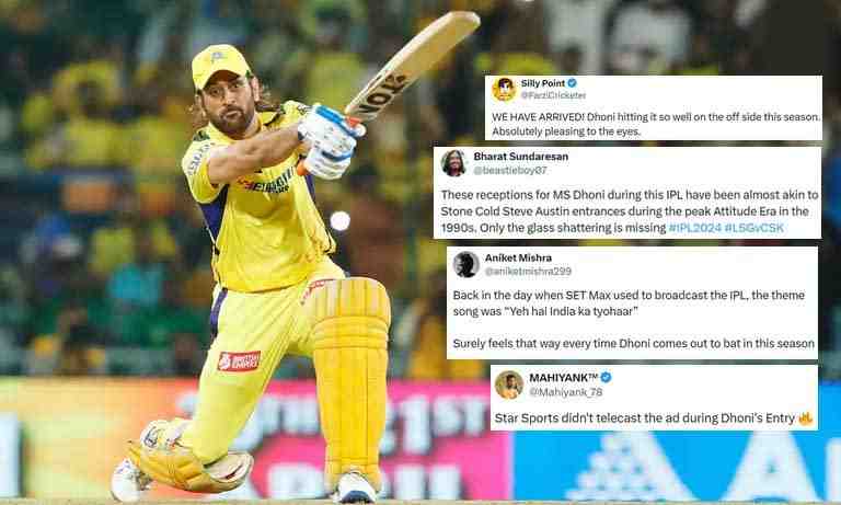 IPL 2024: Fans go crazy after MS Dhoni's storm against LSG - Cricket Winner