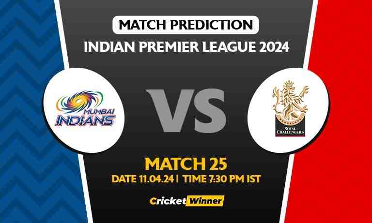 IPL 2024: Match 25, MI vs RCB Today Match Prediction - Who will win today's IPL match?