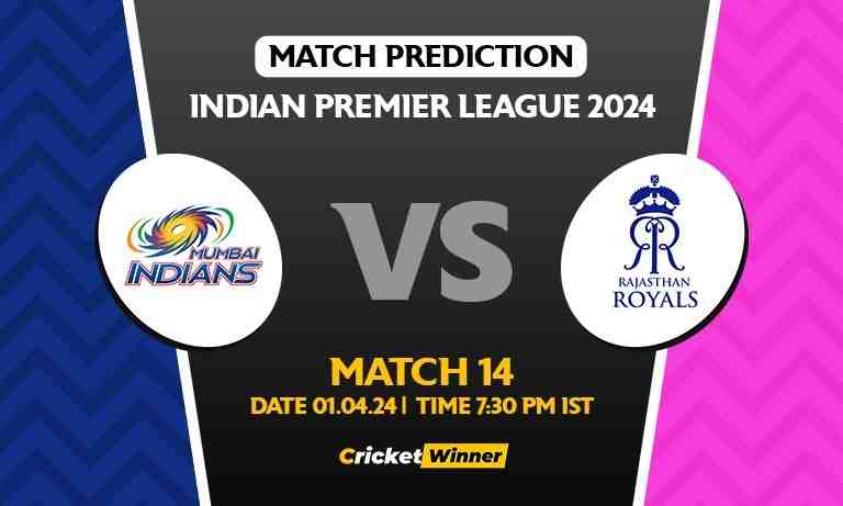 IPL 2024: Match 14, MI vs RR Today Match Prediction - Who will win today's IPL match?