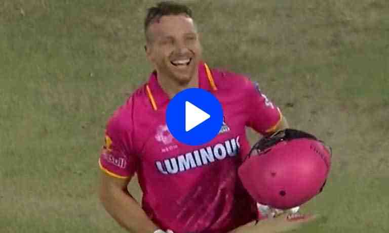 Watch: Jos Buttler takes Rajasthan Royals to the top with his century