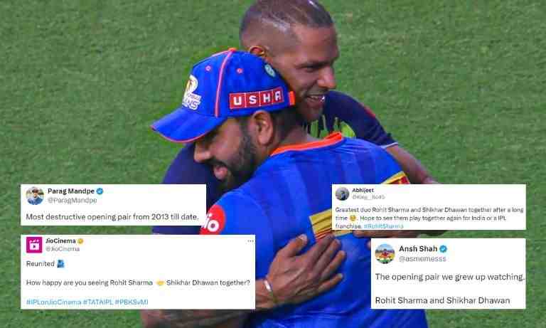 IPL 2024: Rohit Sharma and Shikhar Dhawan's hug creates buzz on social media - Cricket Winner