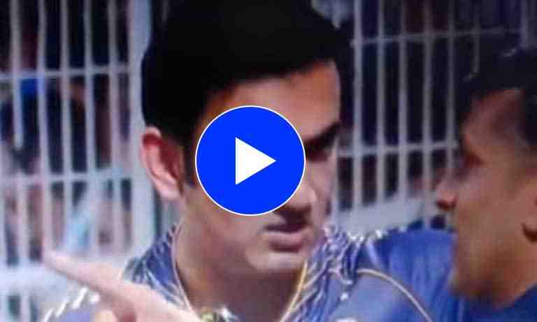 Watch: Gautam Gambhir argues with umpire in the match against RCB - Cricket Winner