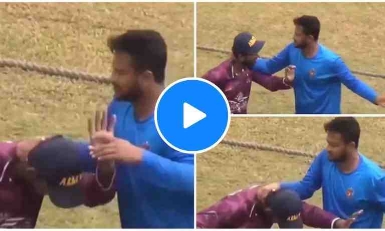 Watch: Shakib loses his cool as a Groundsman tries to take a selfie - Cricket Winner