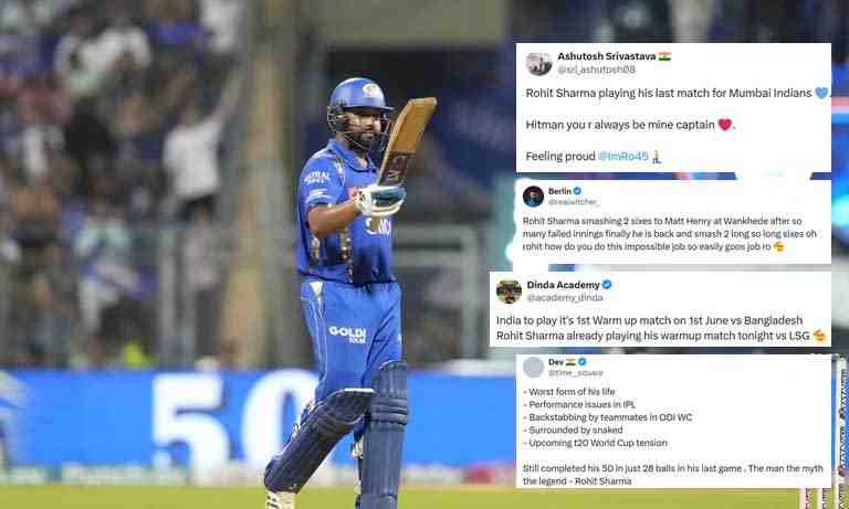 Vintage Ro-Hitman show in Wankhede against LSG; Fans react - Cricket Winner