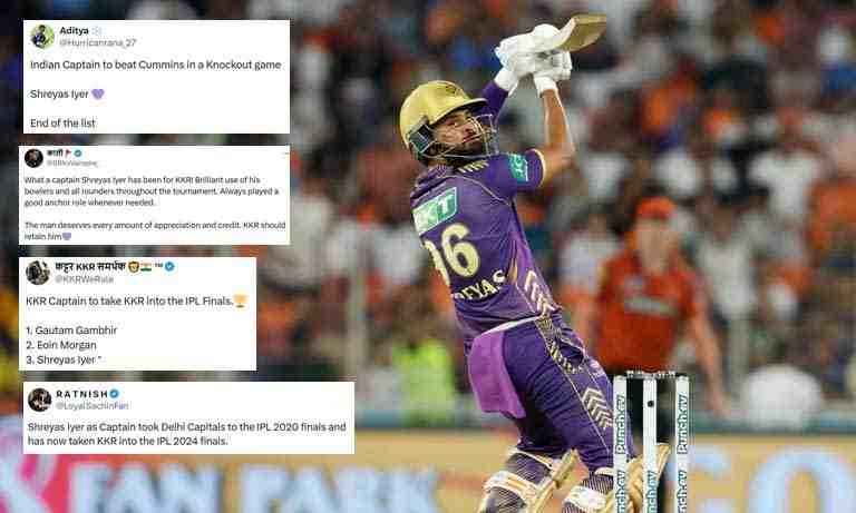 Shreyas Iyer takes KKR to IPL 2024 final; Fans can't stop praising - Cricket Winner