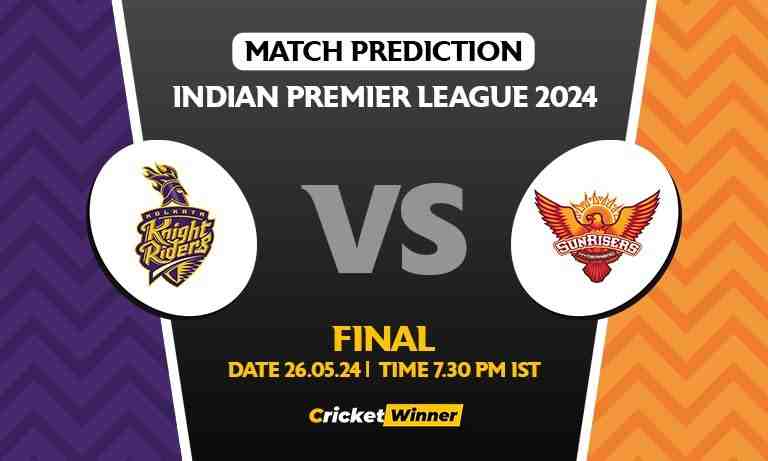 IPL 2024: Final, KKR vs SRH Today Match Prediction - Who will win today's IPL match