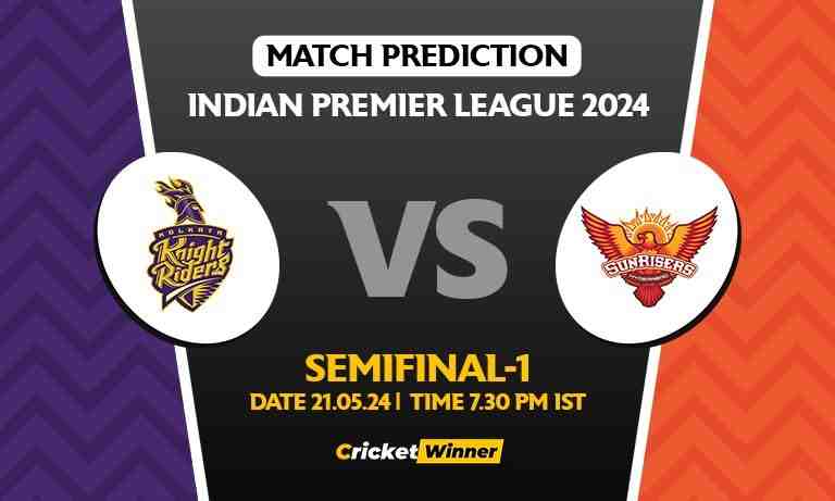 IPL 2024: Qualifier 1, KKR vs SRH Today Match Prediction - Who will win today's IPL match?