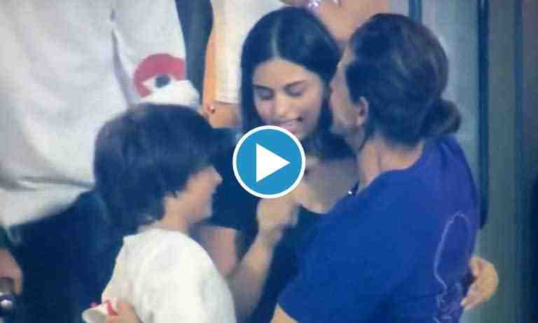 Watch: Suhana, AbRam, Aryan get emotional with Shahrukh Khan after KKR's third IPL win - Cricket Winner