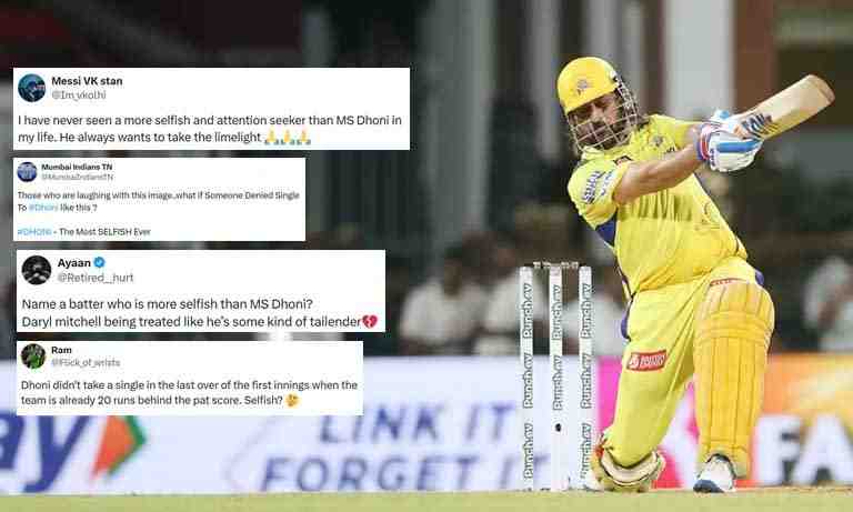 Fans criticizing 'MS Dhoni' for his selfish gesture against PBKS - Cricket Winner