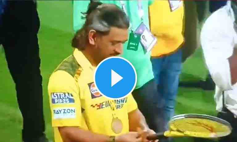 Watch: Dhoni special for fans at Chepauk after beating Rajasthan