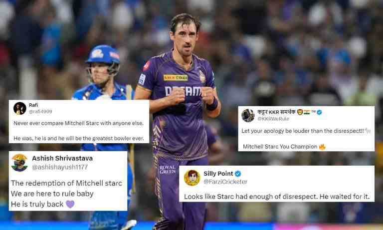 Starc's brilliance against MI bring historic win for KKR; Fans say 'sorry' - Cricket Winner