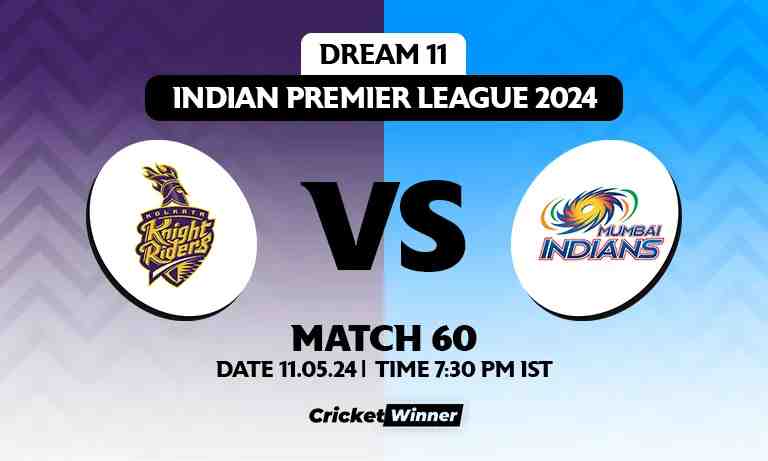 KKR vs MI Dream11 Prediction, Fantasy Cricket Tips, Probable Playing XI, Pitch Report &amp; Injury Updates For 60th Match - Cricket Winner