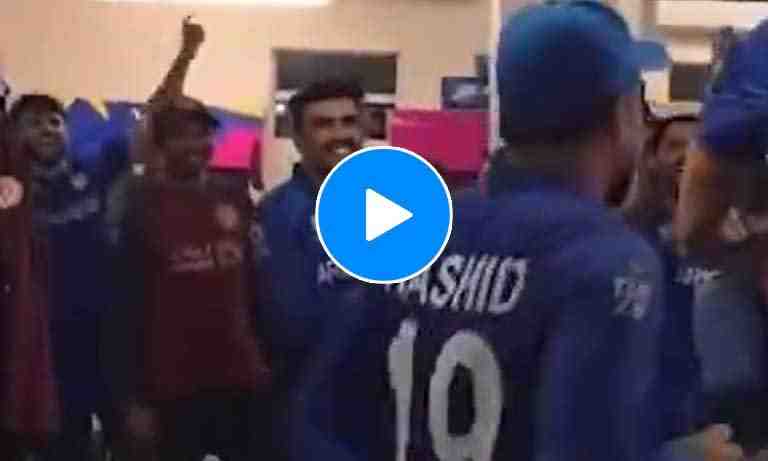 Watch: Afghanistan's team dressing room erupts in joy after historic win over Australia in T20 World Cup 2024 - Cricket Winner