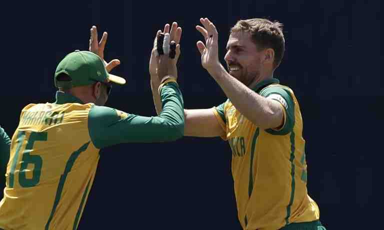 SL vs SA: Anrich Nortje records best figures for SA in T20 World Cup match