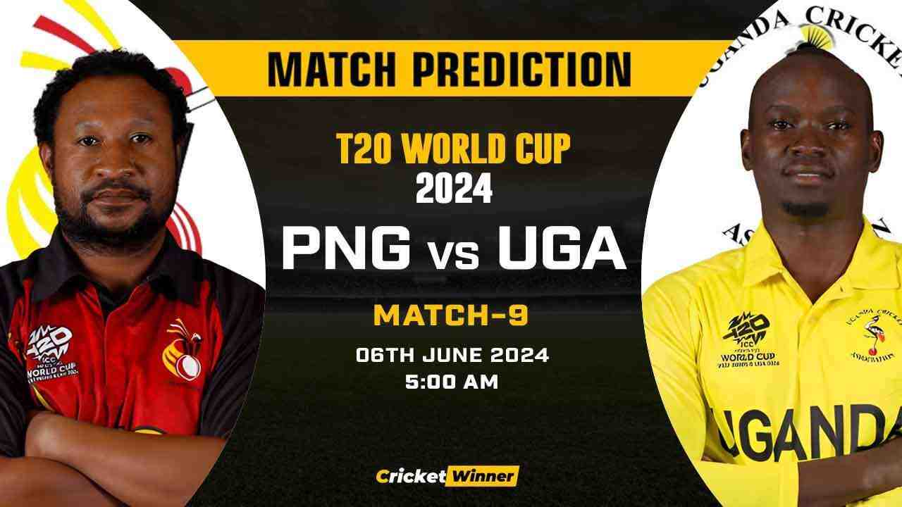 T20 World Cup 2024, 9th Match, PNG vs UGA Today Match Prediction - Who will win today's match