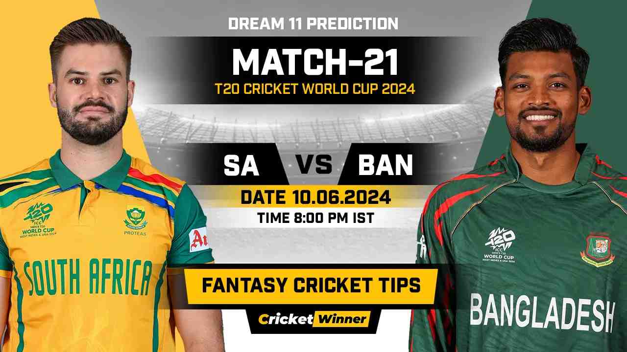 SA vs BAN Dream11 Prediction, Fantasy Cricket Tips, Probable Playing XI, Pitch Report &amp; Injury Updates For 21th Match - Cricket Winner