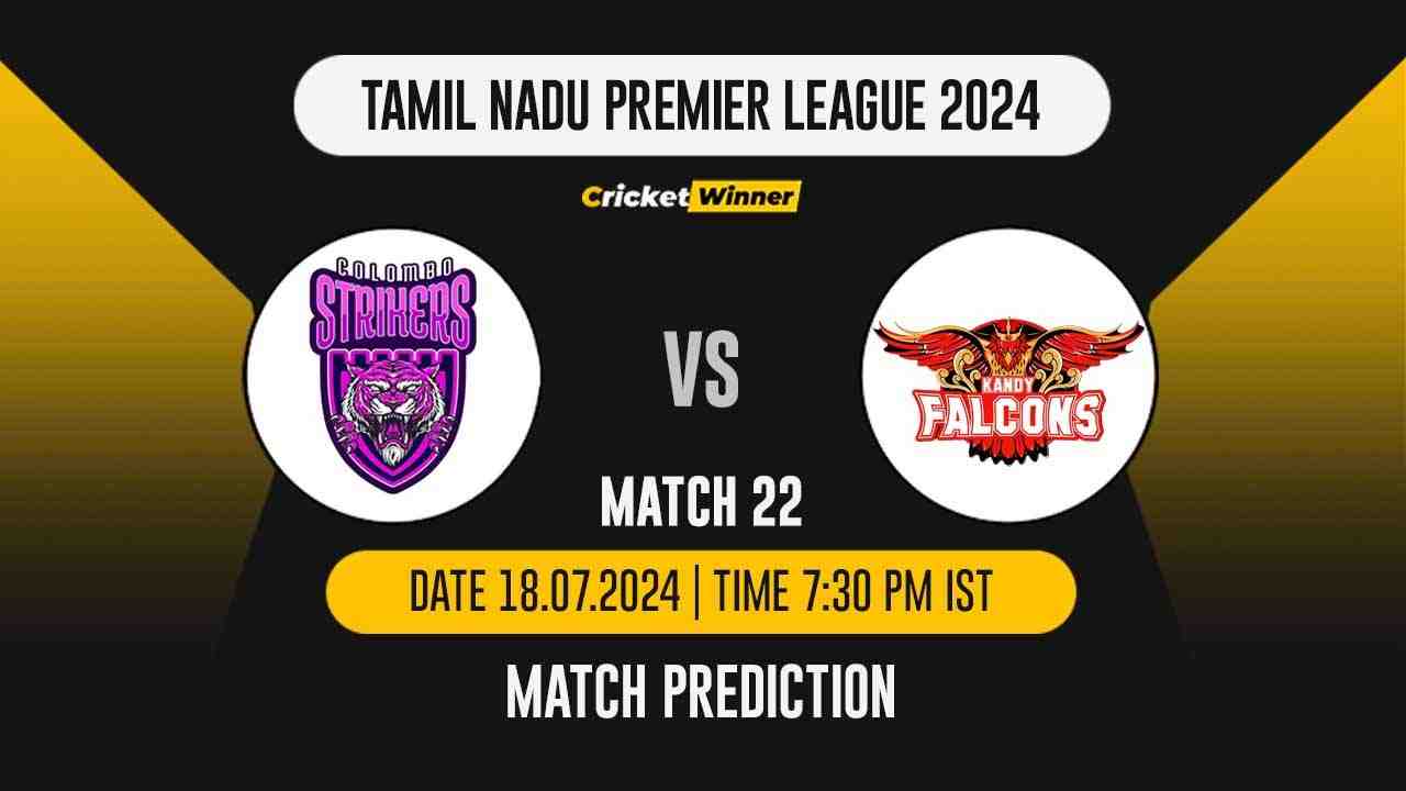 LPL 2024: Eliminator 1 Match, CLS vs KAF Today Match Prediction - who will win today's match between Colombo Strikers and Kandy Falcons - Cricket Winner