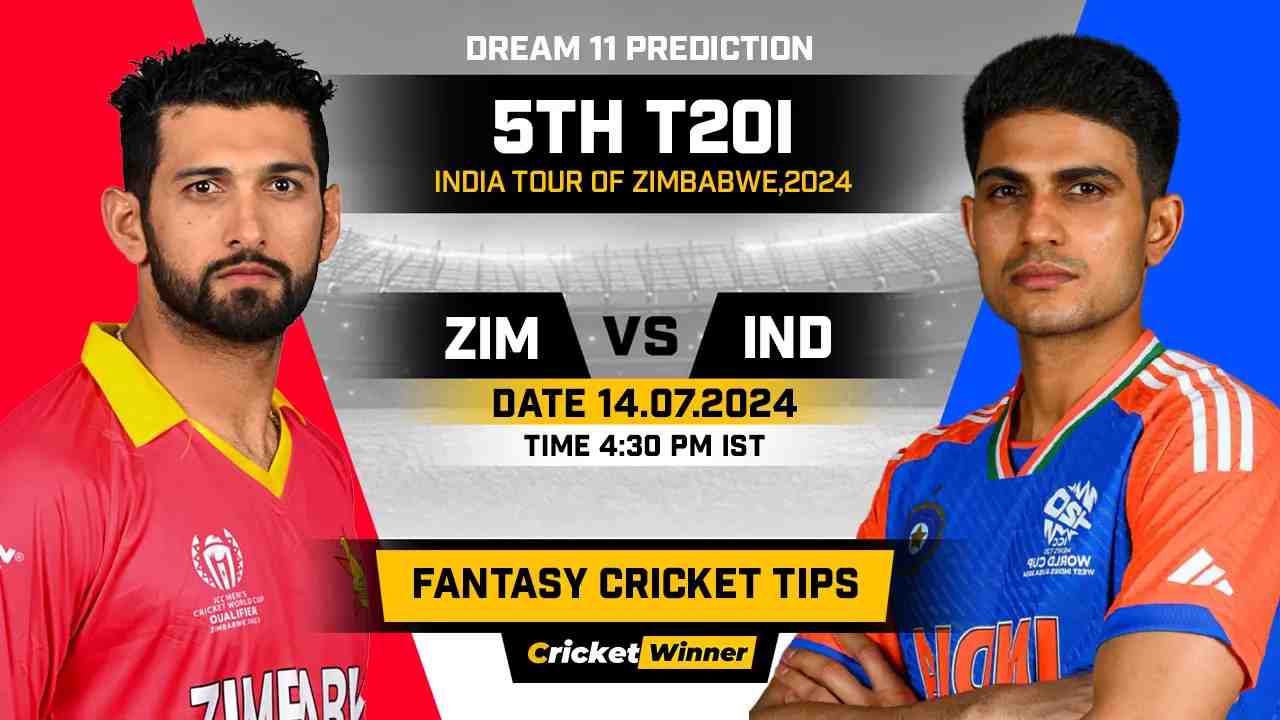 ZIM vs IND Dream11 Prediction, Fantasy Cricket Tips, Probable Playing XI, Pitch Report &amp; Injury Updates For 5th T20I Match - Cricket Winner