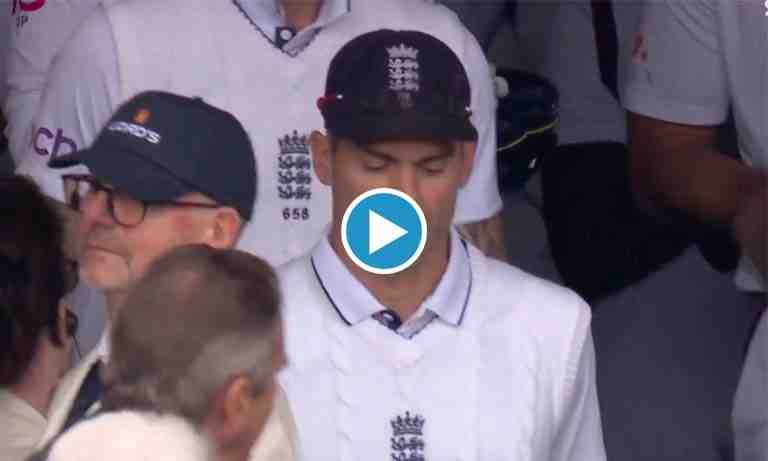 Watch: James Anderson leads out England into the field in his final Test match