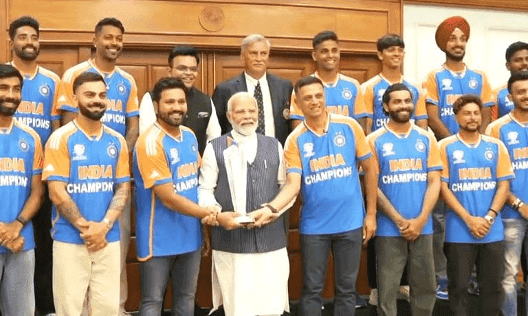 Team India honored by PM Modi for T20 World Cup 2024 triumph - Cricket Winner