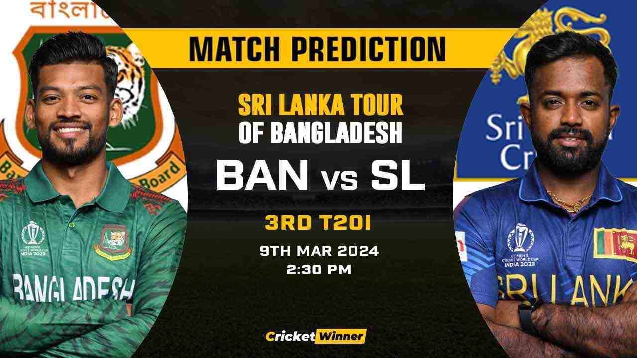 BAN vs SL 2nd T20I Match Prediction- Who Will Win Today's Match Between Bangladesh and Sri Lanka