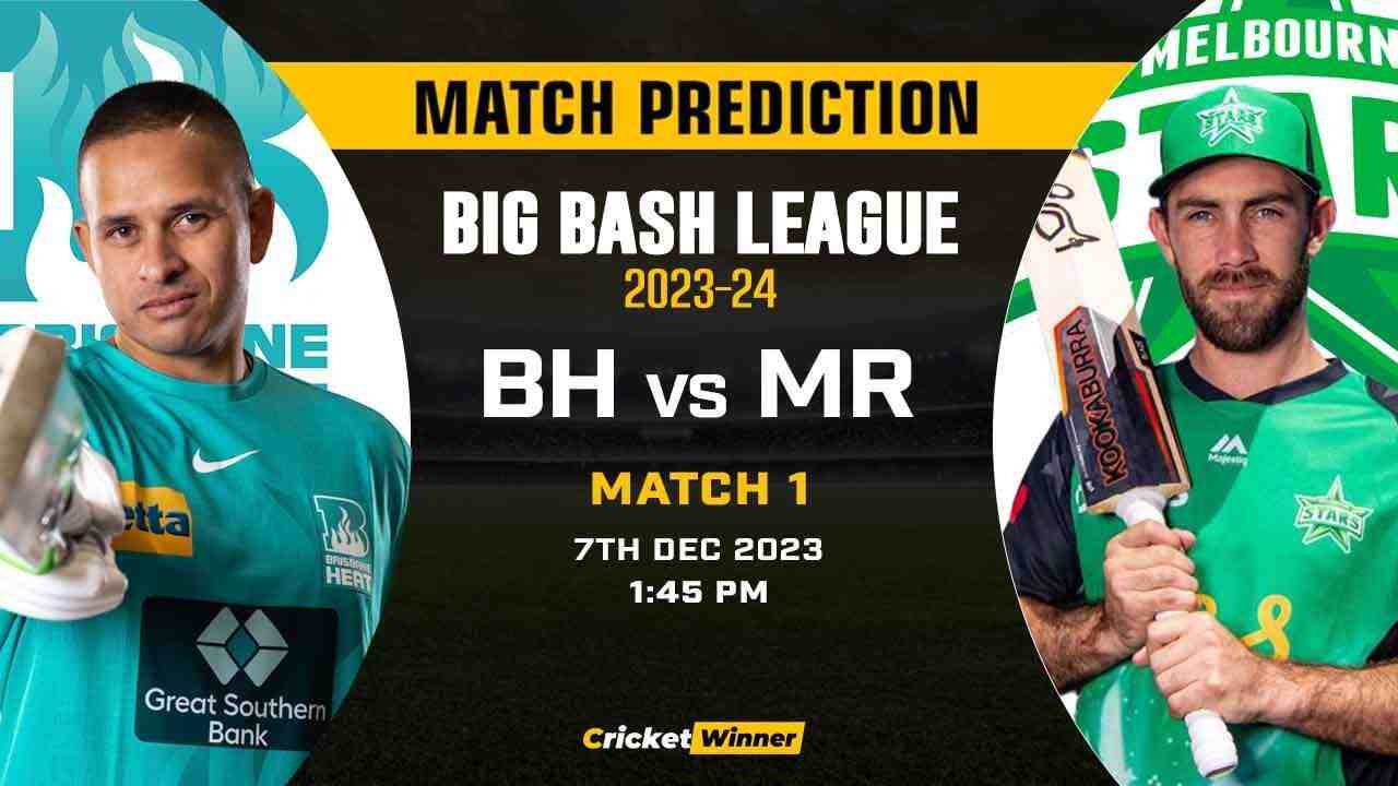 BH vs MS Match Prediction- Who Will Win Today’s T20 Match Between Brisbane Heat and Melbourne Stars, Big Bash League, 1st Match