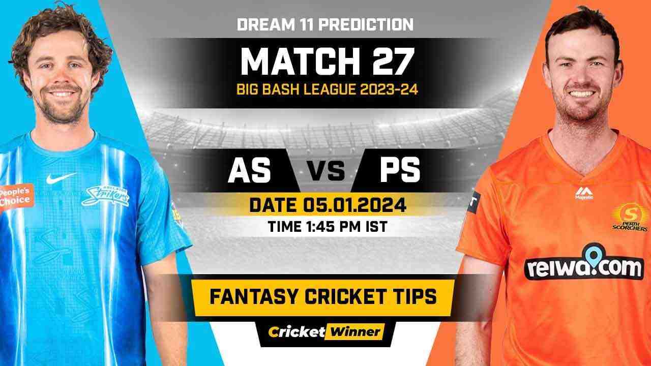 SCO vs STR Dream11 Prediction, Fantasy Cricket Tips, Probable Playing XI, Pitch Report & Injury Updates For 27th Match