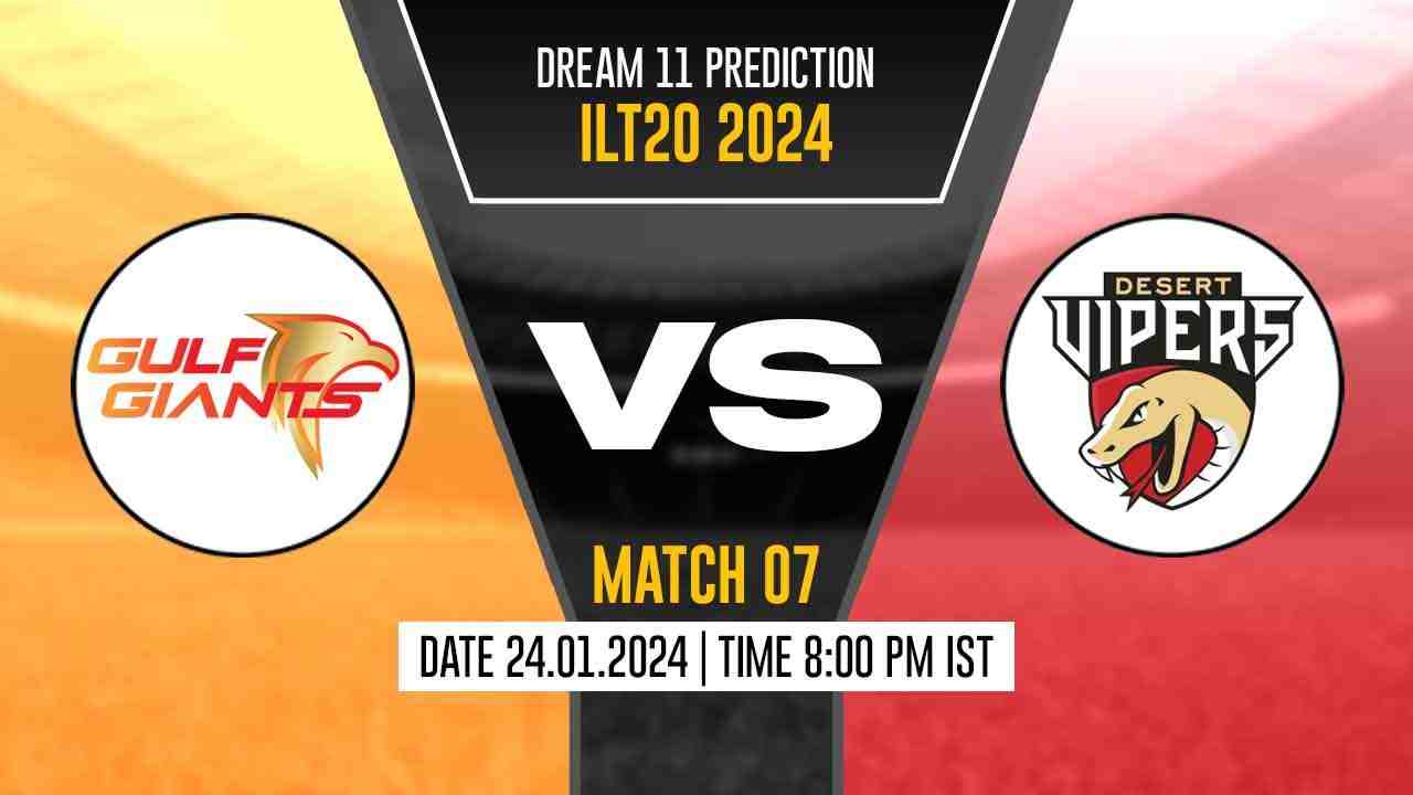 VIP vs GUL Dream11 Prediction, Fantasy Cricket Tips, Probable Playing XI, Pitch Report & Injury Updates For 7th Match