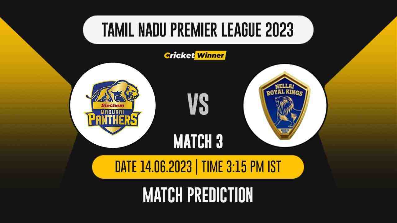 SMP vs NRK Match Prediction- Who Will Win Today’s IPL Match Between Madurai Panthers and Nellai Royal Kings, TNPL 2023, 3rd Match