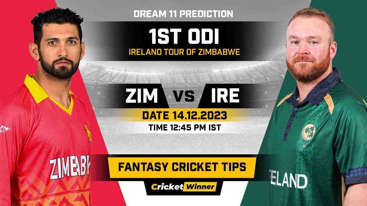 ZIM vs IRE Dream11 Prediction, Fantasy Cricket Tips, Probable Playing XI, Pitch Report & Injury Updates For 1st ODI