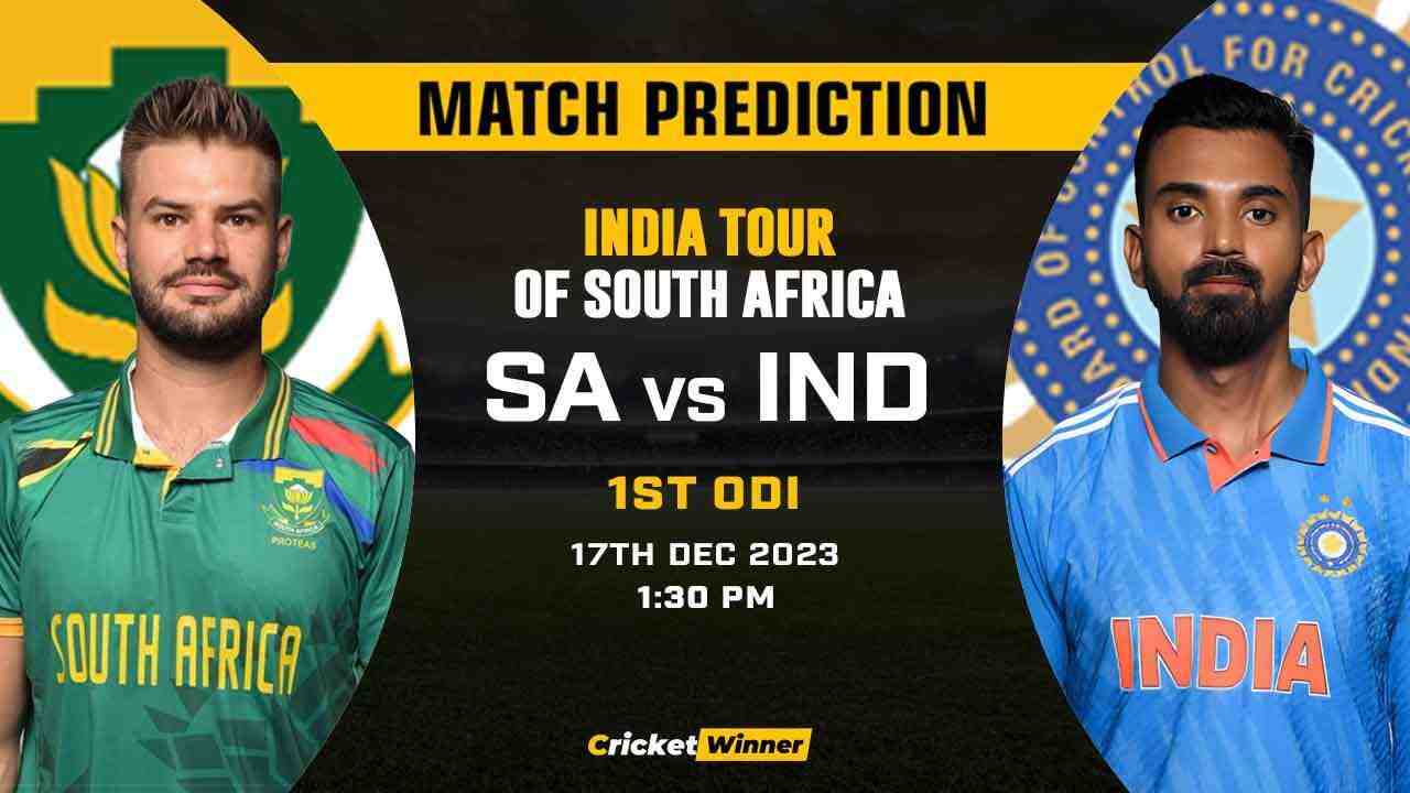 SA vs IND 1st ODI Match Prediction- Who Will Win Today's Match Between South Africa and India