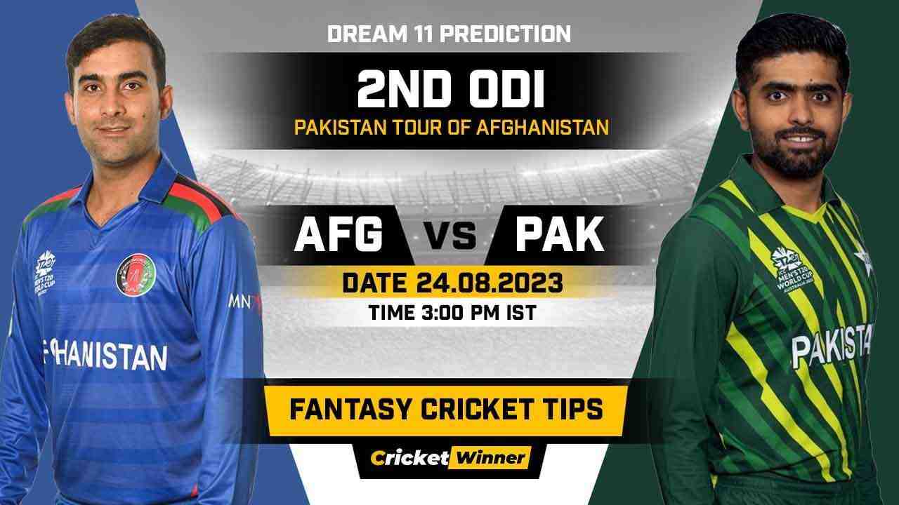 AFG vs PAK Dream11 Prediction, Fantasy Cricket Tips, Probable Playing XI, Pitch Report & Injury Updates For 2nd ODI