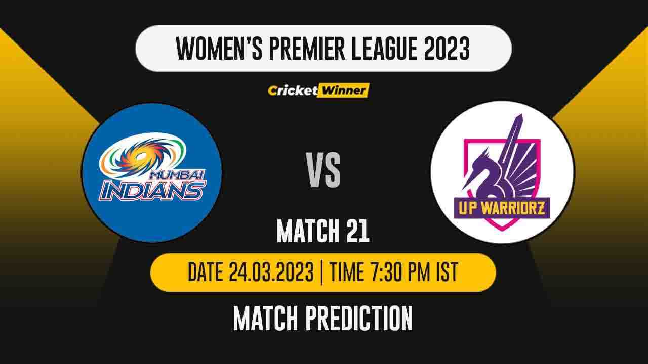 WPL 2023, Eliminator Match MI-W vs UP-W Match Prediction- Who Will Win Today's WIPL Match Between Mumbai Indians and UP Warriorz?