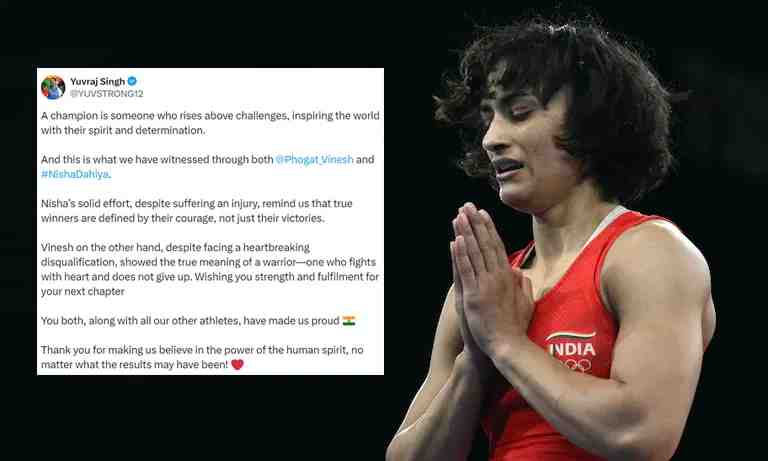 Yuvraj Singh Praises Vinesh Phogat