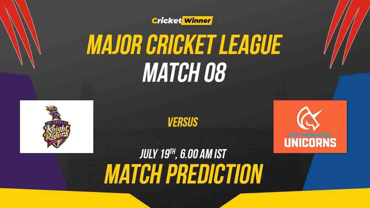 LAKR vs SFU Match Prediction- Who Will Win Today’s MLC Match Between Los Angeles Knight Riders and San Francisco Unicorns, MLC 2023, Match 8 - Cricket Winner