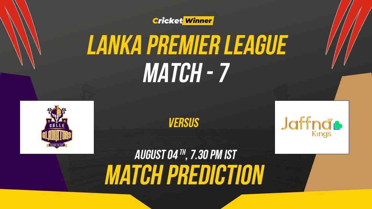 GT vs JK Match Prediction- Who Will Win Today’s LPL Match Between Galle Titans and Jaffna Kings, LPL 2023, 7th Match