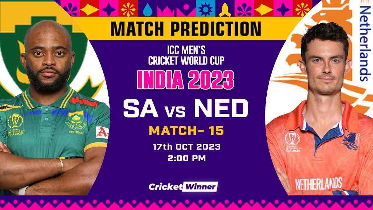 SA vs NED Match Prediction- Who Will Win Today’s World Cup Match Between South Africa and Netherlands World Cup, 15th Match