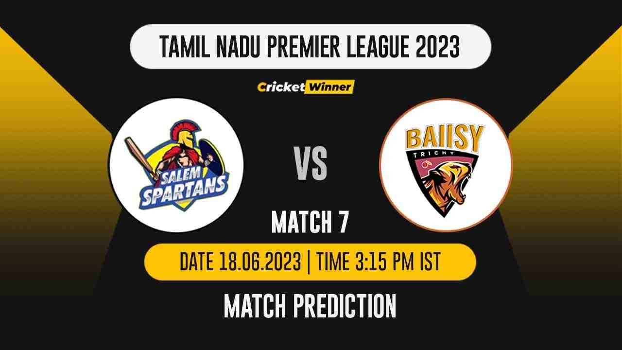 SS vs RTW Match Prediction- Who Will Win Today’s IPL Match Between Salem Spartans and Ba11sy Trichy, TNPL 2023, 7th Match