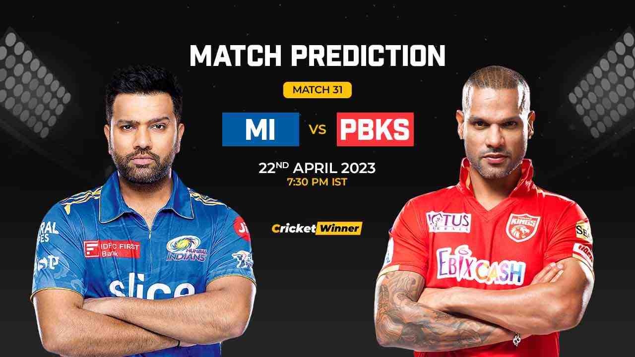 MI vs PBKS Match Prediction- Who Will Win Today’s IPL Match Between Mumbai Indians and Punjab Kings, IPL 2023, Match 31