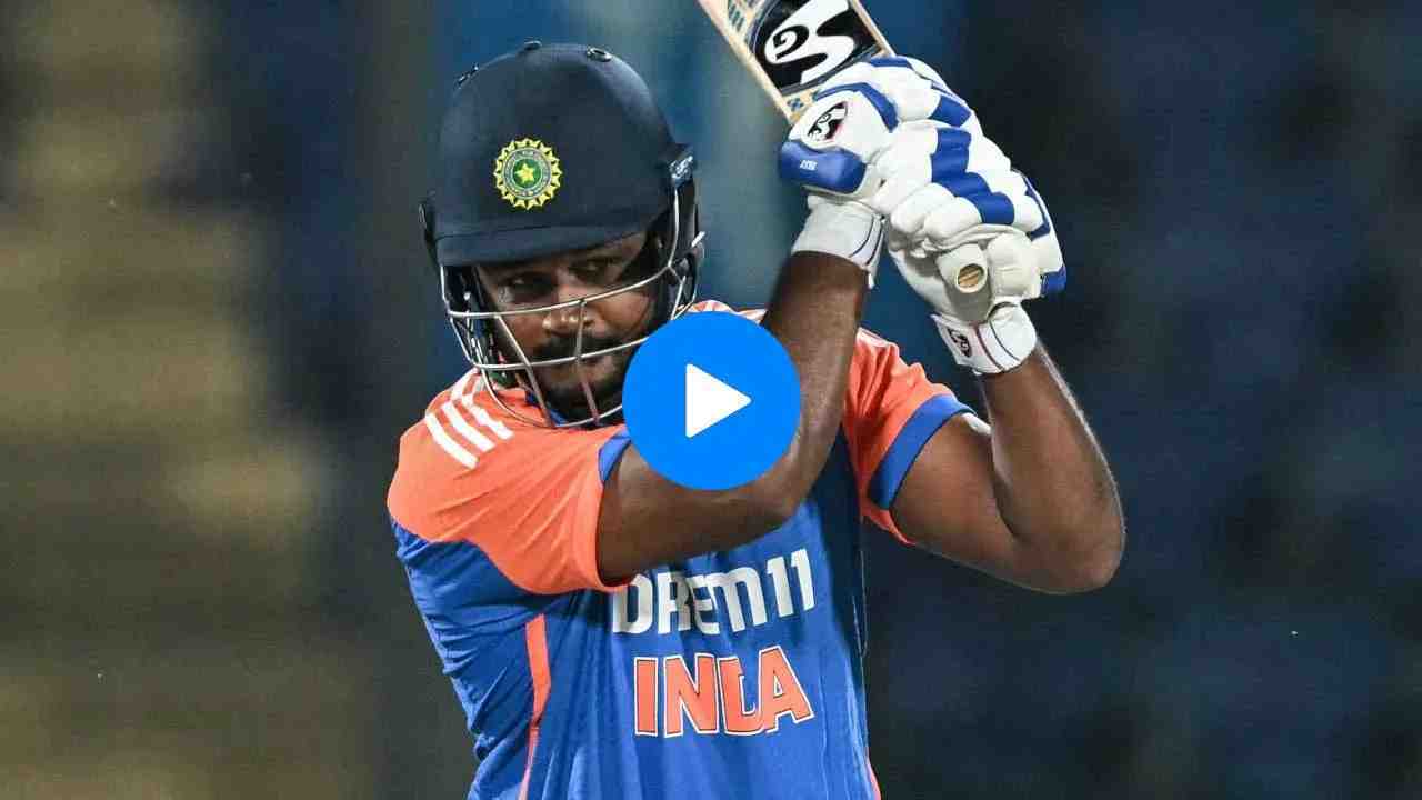 Sanju Samson hits 5 sixes in an over