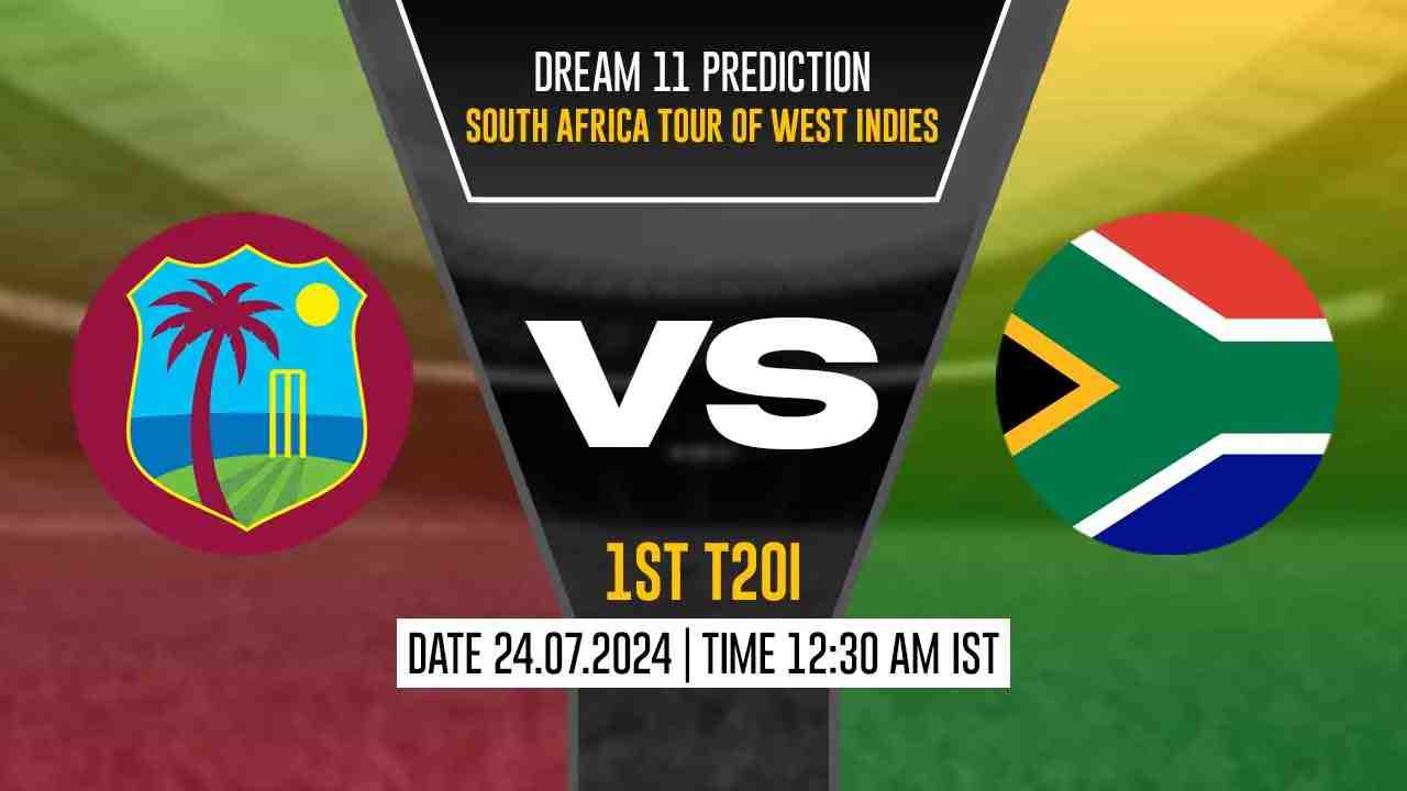 WI vs SA Dream11 Prediction, Fantasy Cricket Tips, Probable Playing XI, Pitch Report & Injury Updates For 1st T20I Match