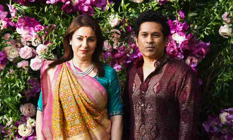 Anjali Tendulkar and Sachin Tendulkar 