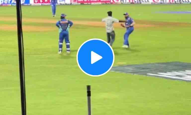 MI vs RR: Fan scares Rohit Sharma, check viral video