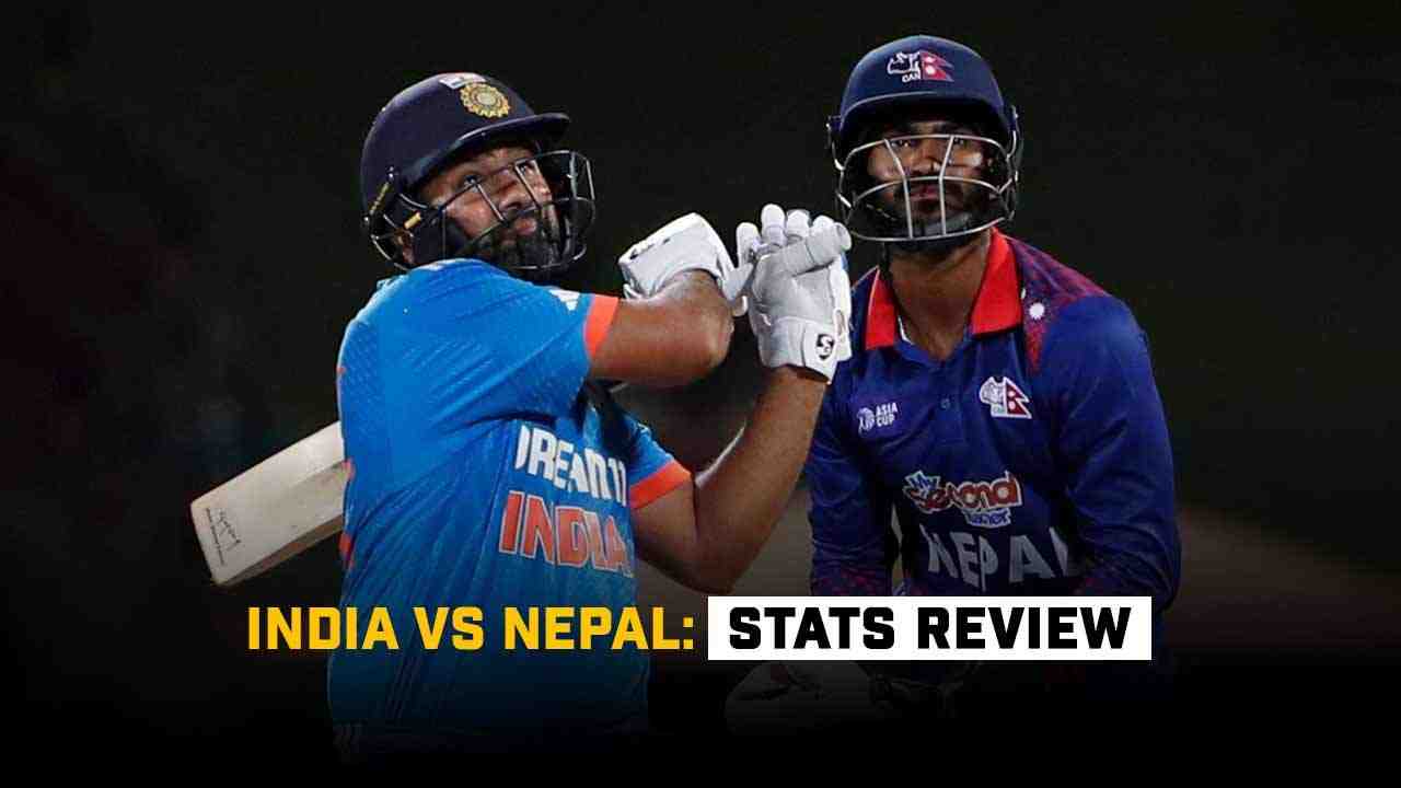 India vs Nepal Stats Review, Match 5, Asia Cup 2023 - Cricket Winner