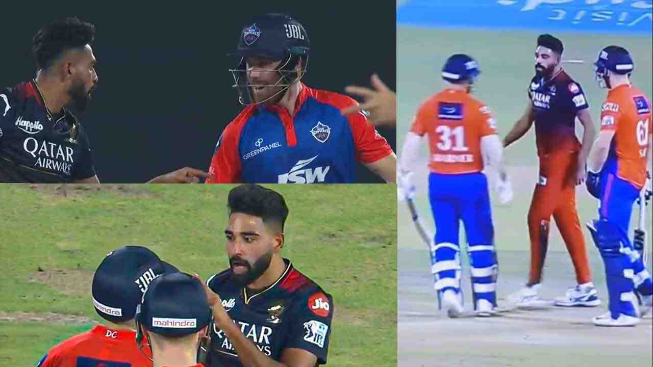 Watch: Mohammed Siraj's verbal fight with Phil Salt and David Warner