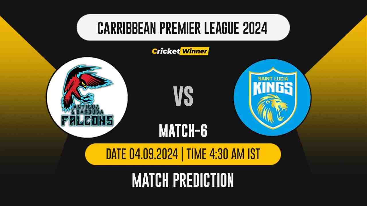 CPL 2024: 4th Match, ABF vs SLK, Match Prediction - who will win today's match between Antigua and Barbuda Falcons and St Lucia Kings