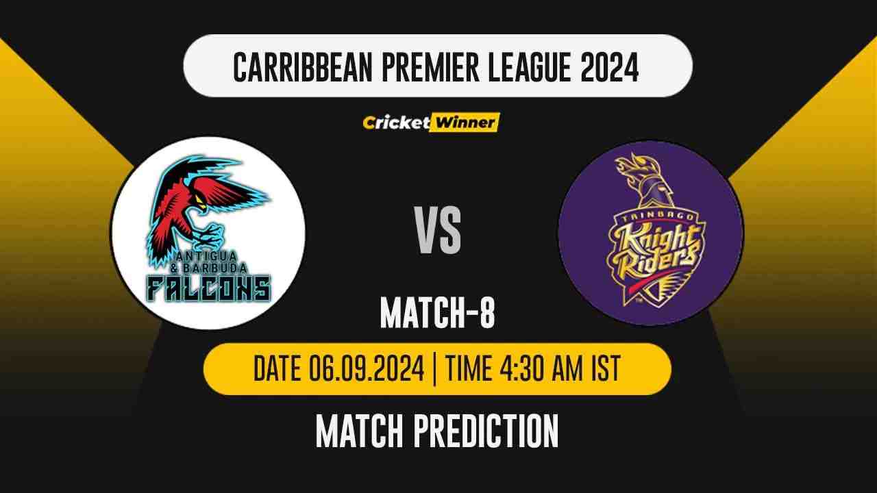 CPL 2024: 8th Match, ABF vs TKR, Match Prediction - who will win today's match between Antigua and Barbuda and Trinbago Knight Riders