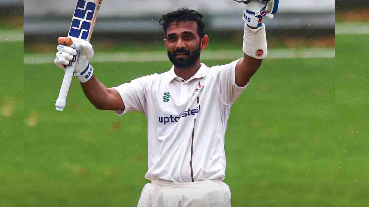 Ajinkya Rahane's 40th first-class century rescues Leicestershire