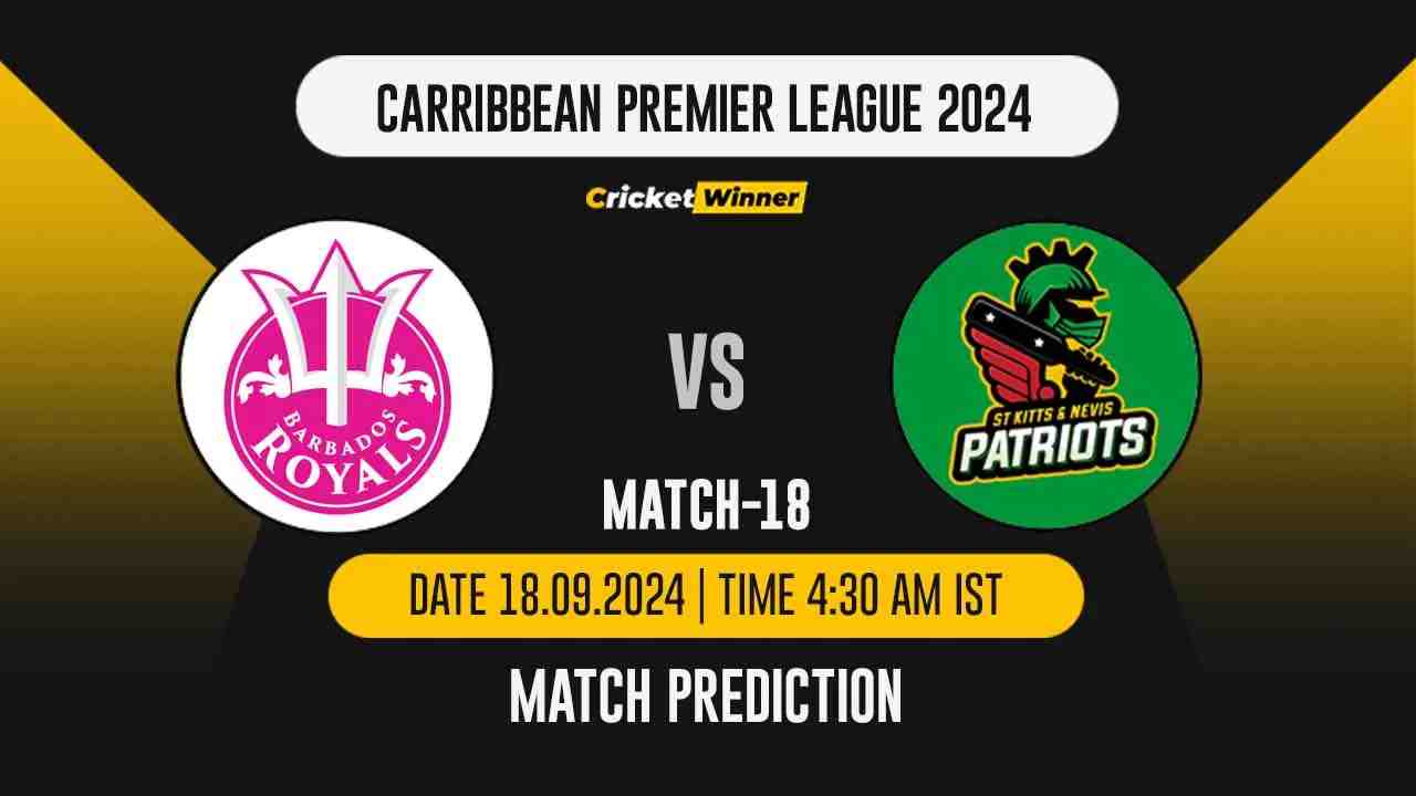 CPL 2024: 18th Match, BR vs STKNP, Match Prediction - Who Will Win Today?